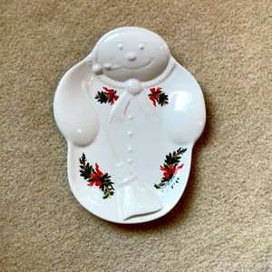Pfaltzgraff Heritage retired snowman platter